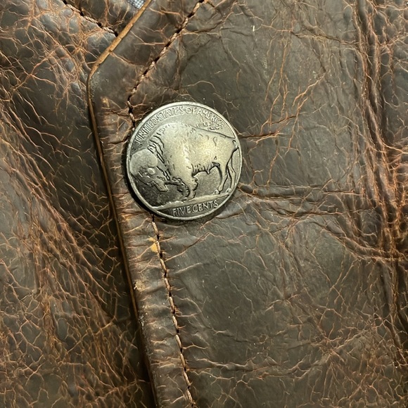 Schnees Coronado Leather Brown Bison Vest for Men - Picture 3 of 12